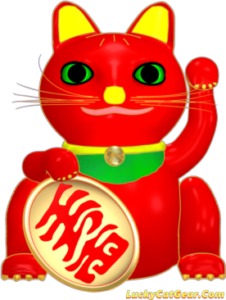 Red Lucky Cat