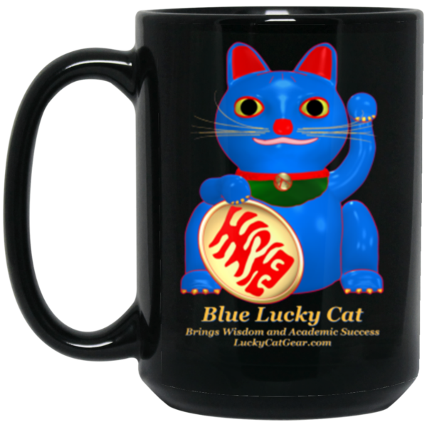 Blue Lucky Cat Mug