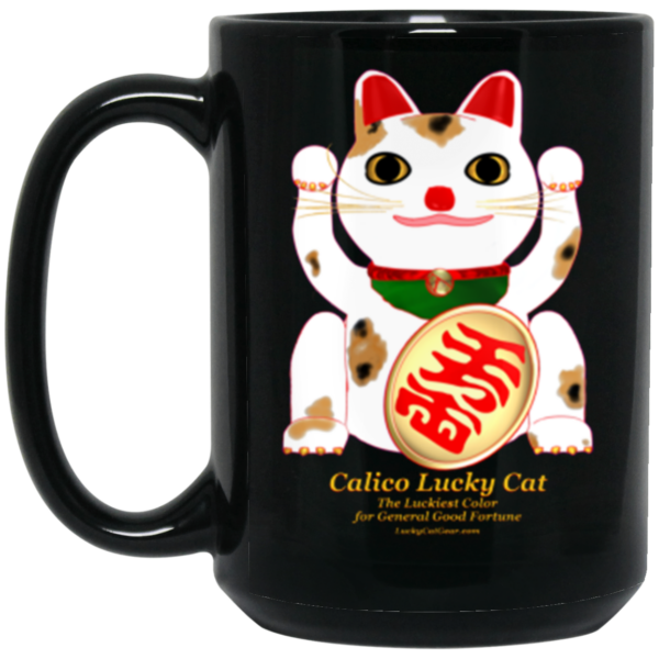 Double Calico Lucky Cat Mug