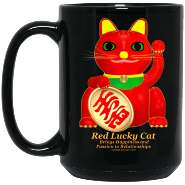 Red Lucky Cat Mug