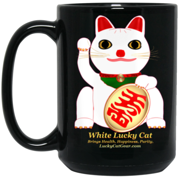 White Lucky Cat Mug