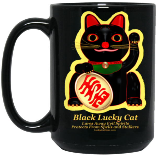 Black Lucky Cat Mug